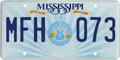 MS license plate MFH073