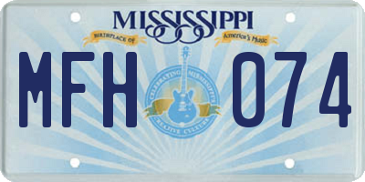 MS license plate MFH074