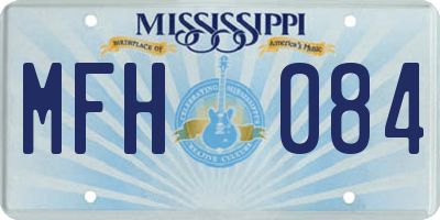 MS license plate MFH084