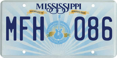 MS license plate MFH086