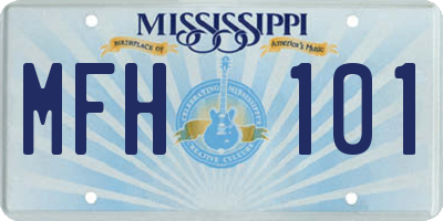 MS license plate MFH101