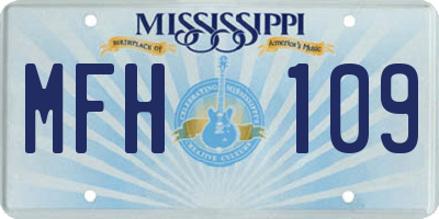 MS license plate MFH109
