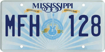 MS license plate MFH128