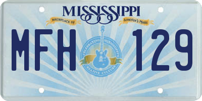 MS license plate MFH129