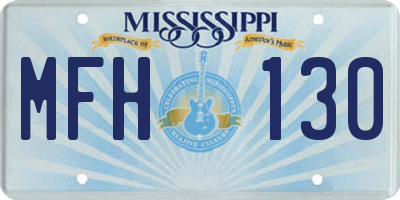 MS license plate MFH130