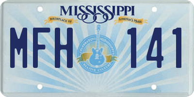 MS license plate MFH141