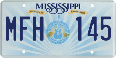 MS license plate MFH145