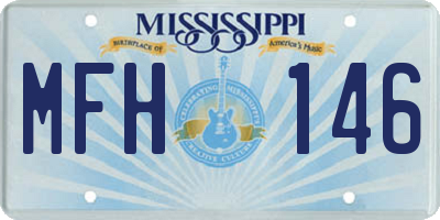 MS license plate MFH146