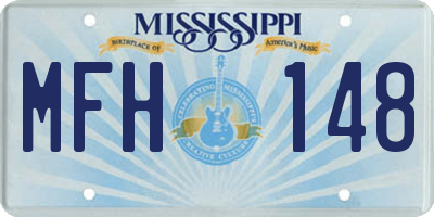MS license plate MFH148