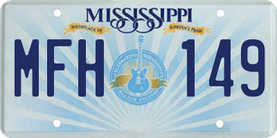 MS license plate MFH149