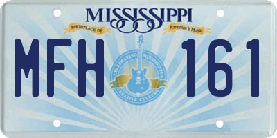 MS license plate MFH161