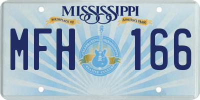 MS license plate MFH166