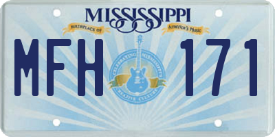MS license plate MFH171