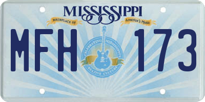 MS license plate MFH173