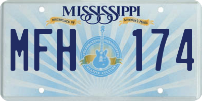 MS license plate MFH174