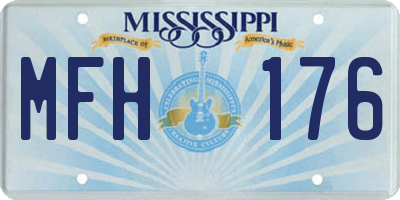 MS license plate MFH176