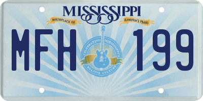 MS license plate MFH199