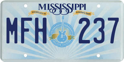 MS license plate MFH237