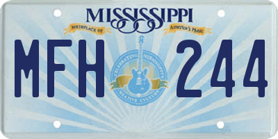 MS license plate MFH244