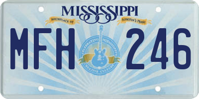 MS license plate MFH246