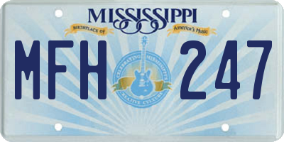 MS license plate MFH247