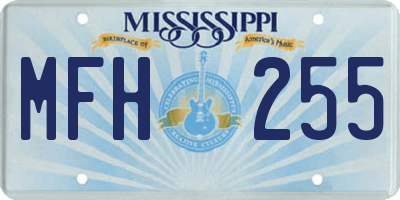 MS license plate MFH255