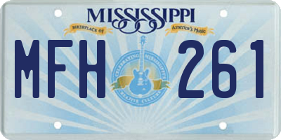 MS license plate MFH261