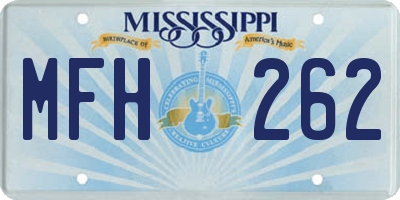 MS license plate MFH262