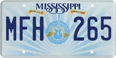 MS license plate MFH265