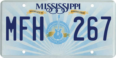MS license plate MFH267