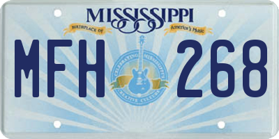 MS license plate MFH268