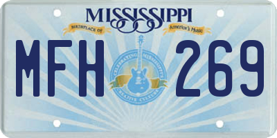 MS license plate MFH269