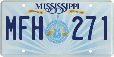 MS license plate MFH271