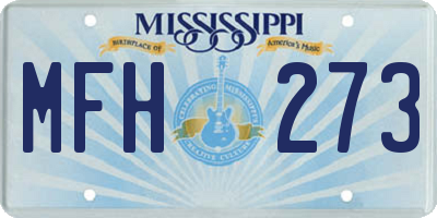 MS license plate MFH273