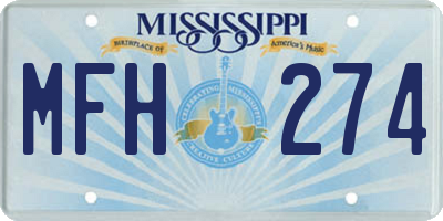 MS license plate MFH274