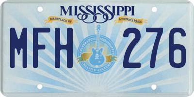 MS license plate MFH276