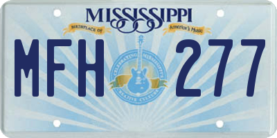 MS license plate MFH277