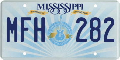 MS license plate MFH282