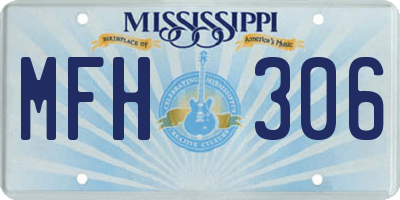 MS license plate MFH306