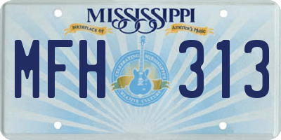 MS license plate MFH313