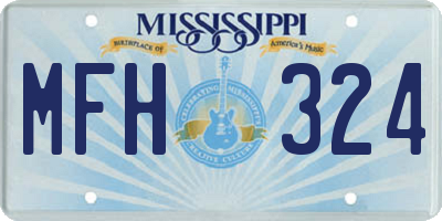 MS license plate MFH324