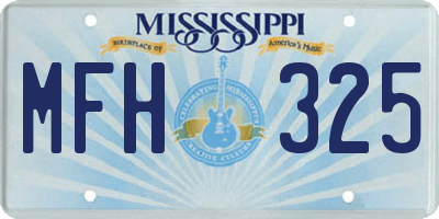 MS license plate MFH325