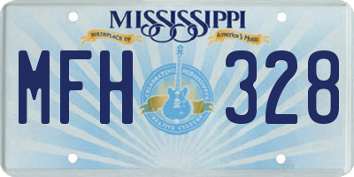 MS license plate MFH328
