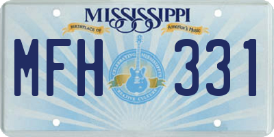 MS license plate MFH331
