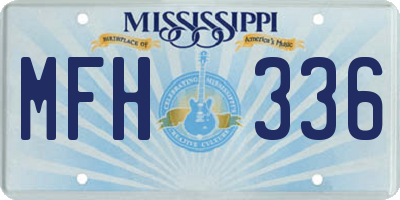 MS license plate MFH336