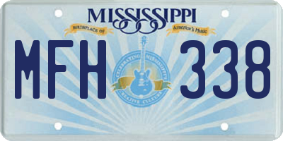 MS license plate MFH338
