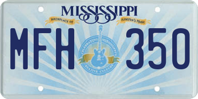 MS license plate MFH350