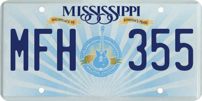 MS license plate MFH355
