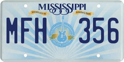 MS license plate MFH356
