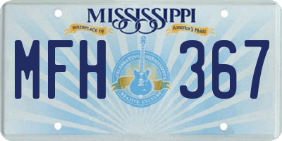MS license plate MFH367